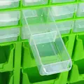 DURHAND Plastic 39 Drawer Parts Organiser Wall Mount Storage Cabinet Garage Small Nuts Bolts Tool Clear - 8