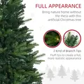 HOMCOM 1.2m 4ft Christmas Tree Entrance Décor 750 Tips Xmas Pre-lit Tree 80 LED with Vase Base - 5