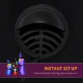 HOMCOM 1.8m Inflatable Halloween Lawn Decoration with LED Witches Around A Black Cauldron Outdoor Air Blown Holiday Décor - 6