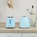 HOMCOM 1.7L 3000W Fast Boil Kettle & 2 Slice Toaster Set, Kettle and Toaster Set with Auto Shut Off, Browning Controls, Light Blue - 7