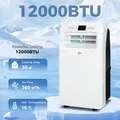 HOMCOM 12,000 BTU Three Mode Portable Air Conditioner - White - 2