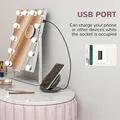 HOMCOM 12 LED bulb Tabletop Makeup Mirror, with Adjustable Settings - 5