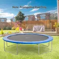 HOMCOM 12ft Trampoline Pad Φ366cm Trampoline Accessories Surround Pad Thick Foam Pads Padding Replacement Spare- Blue - 2