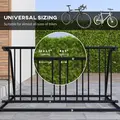 DURHAND Bike Stand, Double-sided Bike Rack Floor Stand for 6 Bicycles, Kids/Mountain/Road Bikes Garage Indoor Outdoor Use - 5