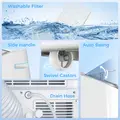 HOMCOM 14000 BTU Mobile Air Conditioner, 35m², Smart Home WiFi, with Dehumidifier, Fan, 24H Timer, Window Kit, White - 9