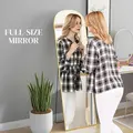 HOMCOM 162cm Aluminium Frame Standing Mirror - Gold - 4