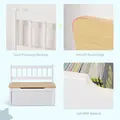 HOMCOM 2 In 1 Wooden Toy Box, Seat Storage Bench, Storage Chest Cabinet Organiser, with Safety Pneumatic Rod - 4