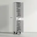 HOMCOM 190cm Slim Bathroom Storage Cabinet - White - 3