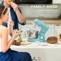 HOMCOM 1300W Kitchen Stand Mixer, with Accessories - Blue - 7