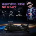 HOMCOM 12V Kids Electric Go Kart with Music, LED Lights, Slow Start, Black - 7
