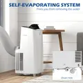 HOMCOM 14000 BTU Mobile Air Conditioner for Room up to 35m², Smart Home WiFi Compatible, with Dehumidifier, Fan, 24H Timer - 7