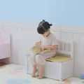 HOMCOM 2 In 1 Wooden Toy Box, Seat Storage Bench, Storage Chest Cabinet Organiser, with Safety Pneumatic Rod - 8
