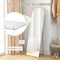 HOMCOM 162cm Aluminium Frame Standing Mirror - Gold - 5