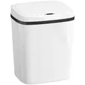 HOMCOM 15L Sensor Bin, Automatic Touchless Kitchen Bin, Easy Clean, Battery Operated for Home Office, Bedroom, Bathroom, White - 1
