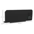 HOMCOM 2000W Wall Mounted Heater, 18-45°C Temperature, Black - 3