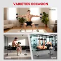 HOMCOM 2x20KG Rubber Hex Dumbbell Portable Hand Weights Dumbbell Home Gym - 6