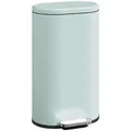 HOMCOM 30 L Modern Curved Kitchen Bin - Green - 1