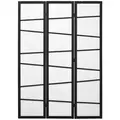 HOMCOM 3 Panel Room Divider, Wooden Folding Privacy Screen, Freestanding Wall Partition Separator for Bedroom, White - 1
