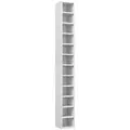 HOMCOM 204 CD Tall Narrow Media Storage Tower - White - 1