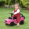 HOMCOM 3 in 1 Kids Ride On Car G350 Licensed Foot To Floor Slider Toddler Push Along NO POWER Pink 12-36 months - 2