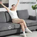 HOMCOM 3 Seater Sofa with USB Ports & Cup Holders - Grey - 7