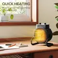HOMCOM 2000W Portable Ceramic Electric Heater with Fan - Black - 4
