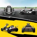 HOMCOM 24V Electric Go Kart for Kids with Adjustable Seat for 6-12 Years, White - 9