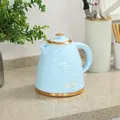 HOMCOM 3kW Rapid Boil Honeycomb Kettle - Light Blue - 2