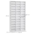 HOMCOM 33 Adjustable Compartment Storage Unit - White - 3