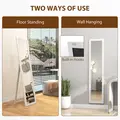 HOMCOM 37 x 157 cm Full Length Mirror - White - 5