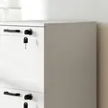 HOMCOM 3-Drawer Filing Cabinet with Lock - White - 9