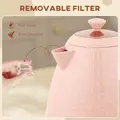 HOMCOM 3kW Rapid Boil Honeycomb Kettle - Light Pink - 7