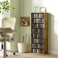 HOMCOM 360 CD Storage Unit - Rustic Brown - 2