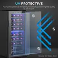 HOMCOM 32 Bottle Dual Zone 5-18℃ Wine Fridge - Black - 8