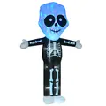 HOMCOM 3m Halloween Inflatable Skeleton Ghost Decoration, LED Lighted for Home Indoor Outdoor Garden Lawn Decoration Party Prop - 1
