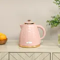 HOMCOM 3kW Rapid Boil Honeycomb Kettle - Pink - 9