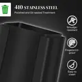 HOMCOM 50L Dual Compartment Stainless Steel Bin, with Deodoriser Holders - Black - 5