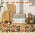 HOMCOM 5 Tier Food Dehydrator, 245W Stainless Steel Food Dryer Machine with Adjustable Temperature, Timer and LCD Display for Drying Fruit, Meat, Vegetable, Jerky and Pet Treat, White - 4