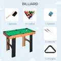 HOMCOM 4 in 1 Multi Games Table Hockey Foosball Mini Billiards Pool Table Set 2 Types - 6