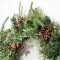 HOMCOM 60" Cone and Berry Christmas Wreath, with LED Lights - 8