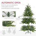 HOMCOM 5ft Bare Artificial Christmas Tree, with 1309 Tips - Green - 6