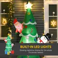 HOMCOM 7FT Christmas Inflatable Tree LED Lighted for Indoor Outdoor Decoration - 4