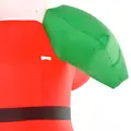 HOMCOM 8ft Christmas Inflatable Santa Holiday Garden Decoration, Indoor Outdoor Lawn Blow Up Decor - 8