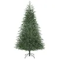 HOMCOM 7 ft Full Spruce Christmas Tree with Realistic Dense Tips, Easy Assembly - Green - 1