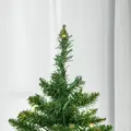 HOMCOM 6FT Christmas Tree Warm White LED Light Holiday Home Decoration, Green - 8
