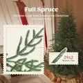 HOMCOM 7 ft Full Spruce Christmas Tree with Realistic Dense Tips, Easy Assembly - Green - 5