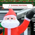HOMCOM 8ft Christmas Inflatable Santa Holiday Garden Decoration, Indoor Outdoor Lawn Blow Up Decor - 5