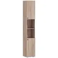 HOMCOM 6-Tier Tall Bathroom Cabinet - Natural - 1