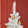 HOMCOM 6ft Unlit Artificial Christmas Tree, Pencil Slim Xmas Tree with Solid Stand and Realistic Branches, White - 8