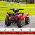 HOMCOM 6V Kids Electric Ride on Car Toddlers Quad Bike All Terrain Vehicle Toy With Music for 18-36 months Red - 4